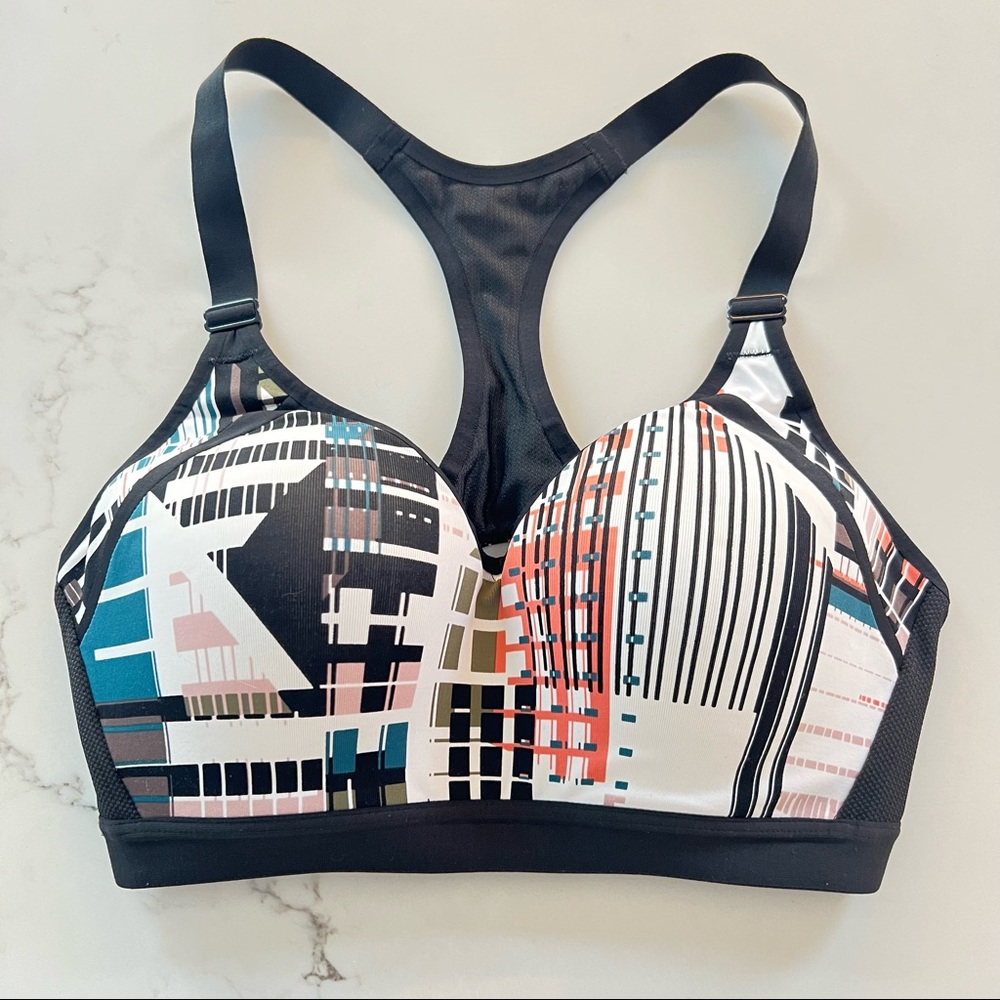 Padded racer back sports bra